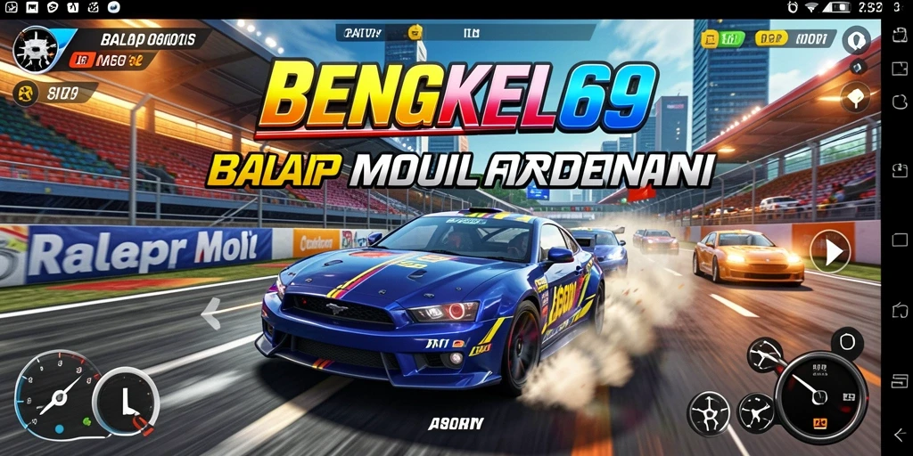 Tampilan antarmuka game Balap Mobil yang menarik dan responsif.