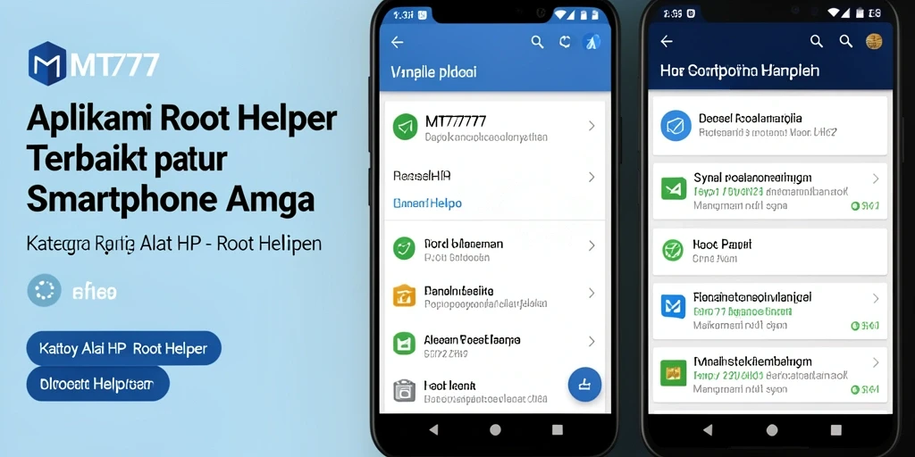 Tampilan antarmuka MT777 yang sederhana dan fungsional
