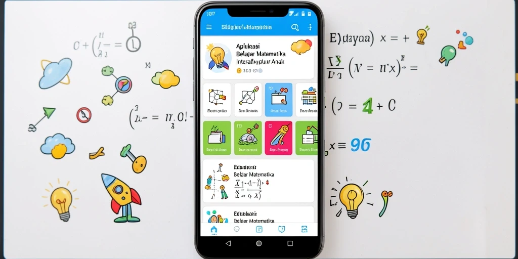 Tampilan antarmuka SD107 yang ramah dan interaktif untuk belajar Matematika.