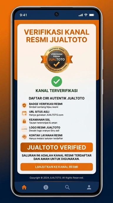 Tampilan kanal resmi jualtoto